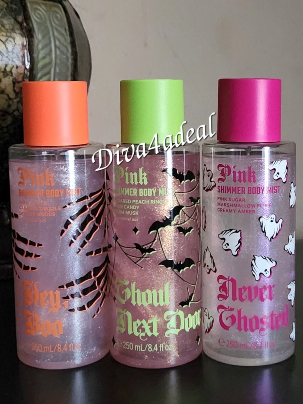 3X PINK Victoria’s Secret HALLOWEEN 8.4 FL OZ Mist Sprays